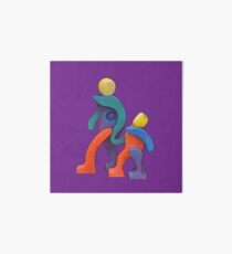 Joyful Spirit on Variety of Colored Backgrounds Art Board