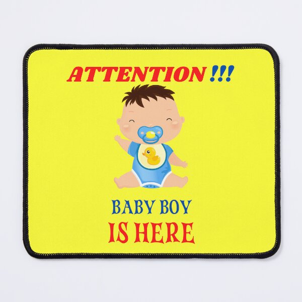 Item preview, Attention Baby Boy Is Here Funny T-Shirt  designed and sold by netdota.