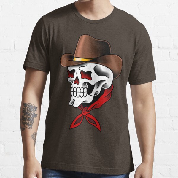 Cowboy Skull T Shirt 