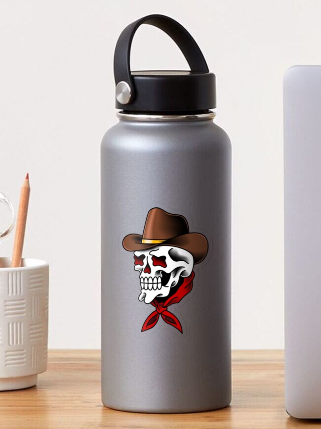 Thumbnail 1 of 3, Sticker, Salty-Dog American Traditional Cowboy designed and sold by salty-dog.