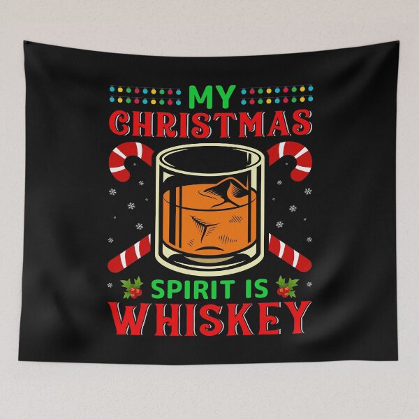Item preview, Drinking Whiskey Is My Christmas Spirit Xmas Whiskey Lover designed and sold by BELASKRI STORE.