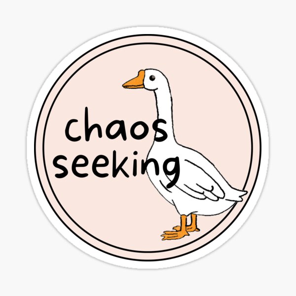 Aperçu de l'œuvre Chaos à la recherche d'un cercle d'oie rose pastel créée et vendue par Josie Myers.