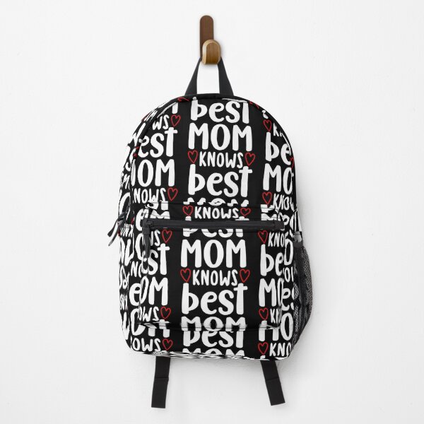 Item preview, Mom Knows Best. Funny Mom Saying. White and Red designed and sold by That Cheeky Tee.