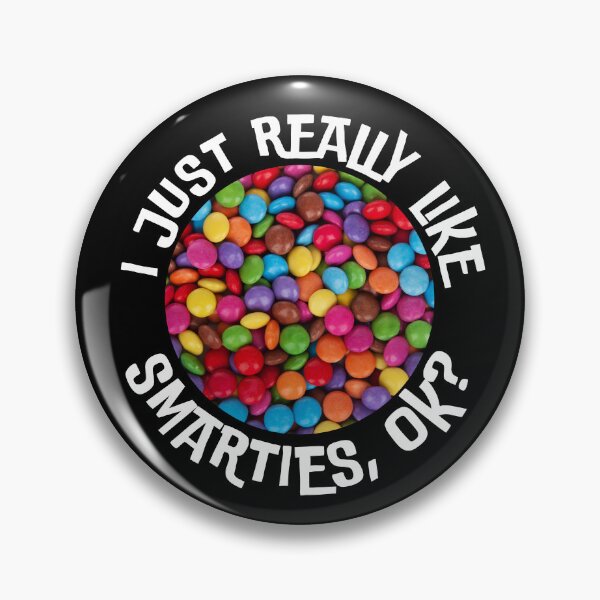 Artikelvorschau, Ich mag Smarties einfach wirklich, Süßigkeitenliebhaber-Geschenk entworfen und verkauft von foodiemarie.