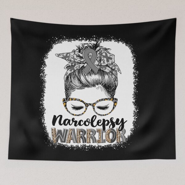 Item preview, Messy Bun Leopard Narcolepsy Warrior designed and sold by rechardtee.