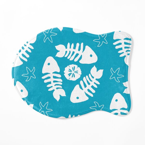 Fishbone Dance Aqua Cat Mat