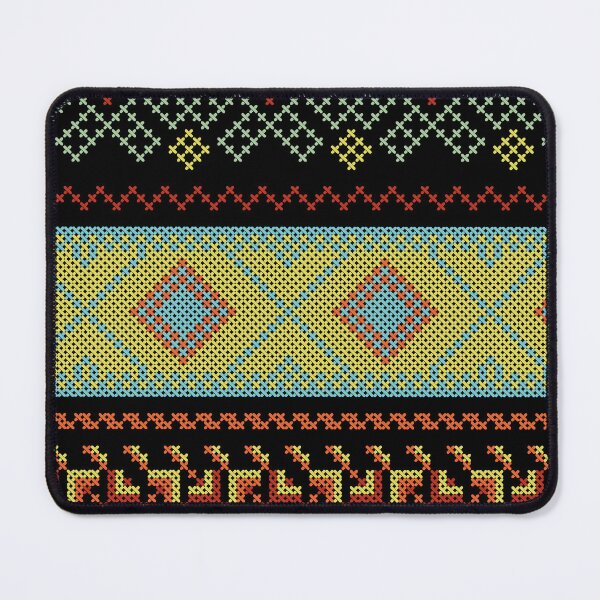Item preview, Cross Stitch Flowers Cross-stitch Embroidery Pattern, Retro palace pattern, text, rectangle designed and sold by AnadAA.