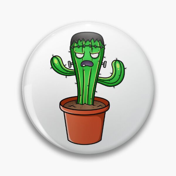 Item preview, Cactustein - Frankenstein Monster Cactus designed and sold by Amy Farmer.
