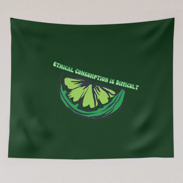Item preview, Ethical Consumption is Difficult Lime Green designed and sold by Pink Ribbon.
