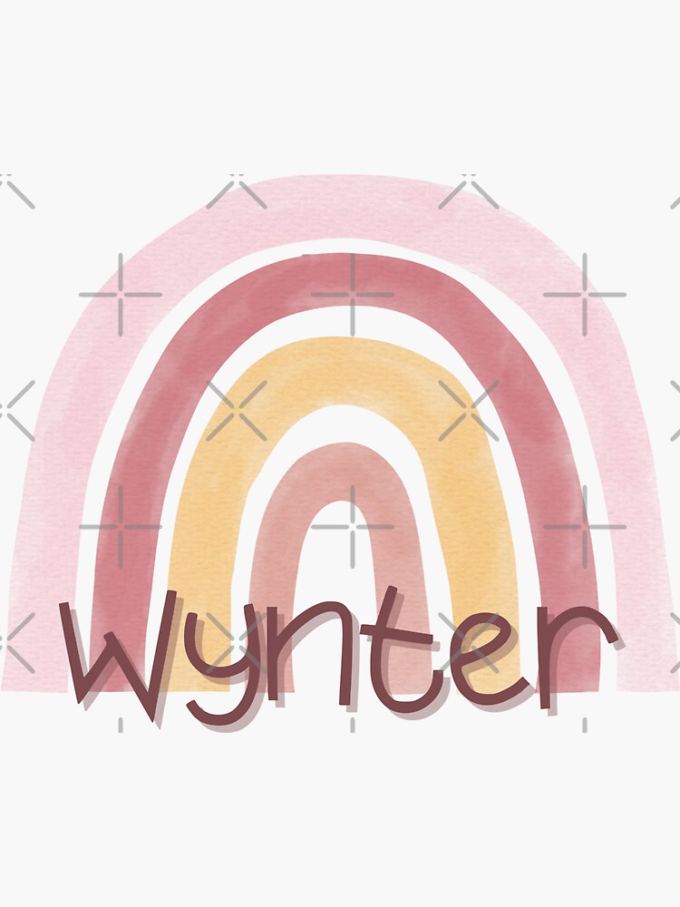 "Girl's Name Wynter" Sticker for Sale by NamesLand Redbubble