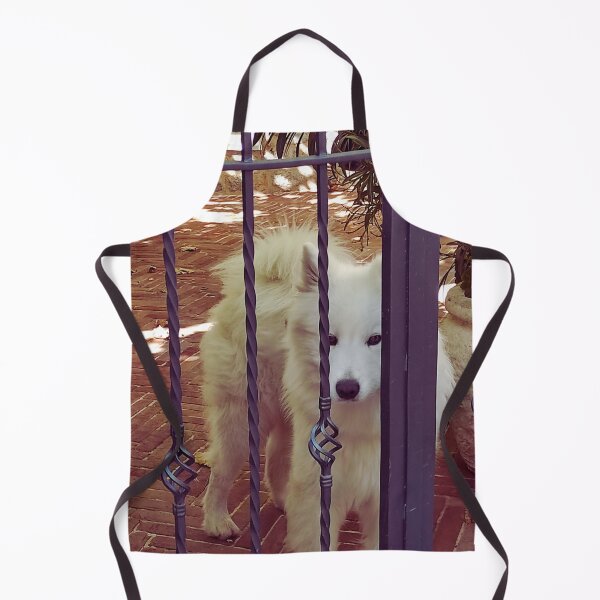 Item preview, White Dog In The Royal Garden Caferia designed and sold by branaghbel.