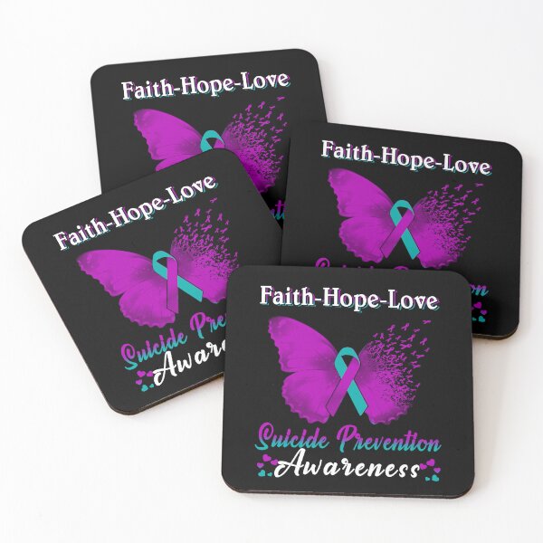 Item preview, Faith Hope Love Butterfly Suicide Prevention Awareness designed and sold by Gillosina.