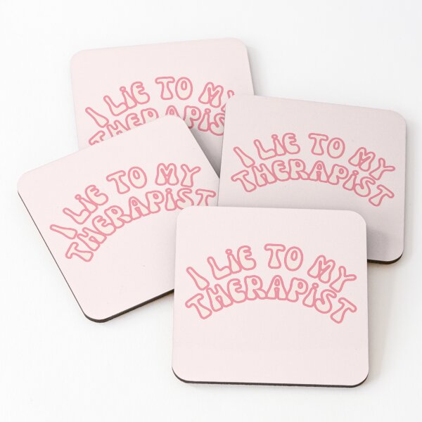 Item preview, I lie to my therapist rosy pink designed and sold by Pink Ribbon.