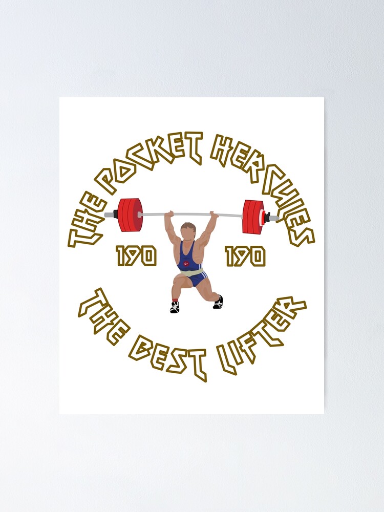 "Weightlifting "The Pocket Hercules" Olympic Champion" Poster for Sale