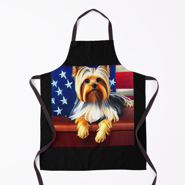 Item preview, Yorkshire Terrier, American Staffy, US Flag Background designed and sold by GwendolynFrost.