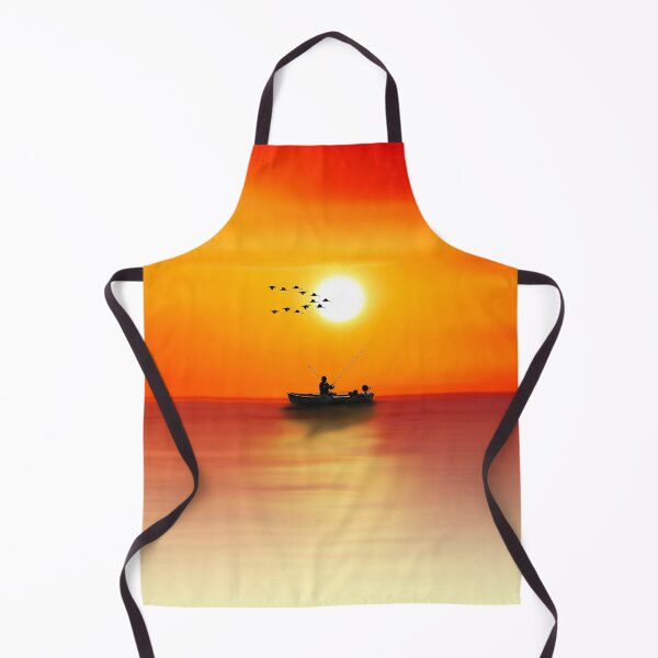 Item preview, sunset ocean sea fishing designed and sold by Deep Blue Ocean.