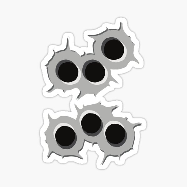 Bullet holes sticker - .de