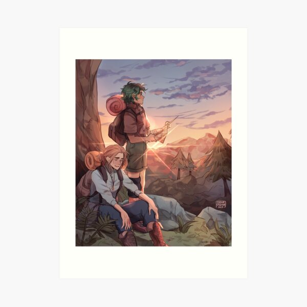 Hiking Art Print