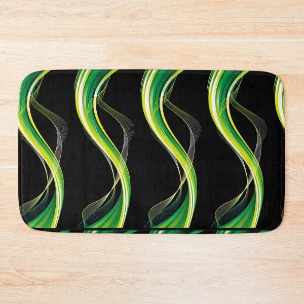 Item preview, Green Euclidean, Grass Green Colorful Silk Background, green and white swirling pattern designed and sold by AnadAA.