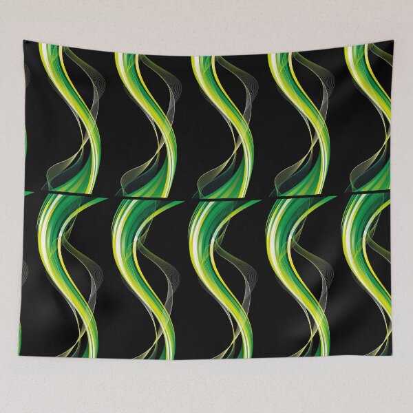 Item preview, Green Euclidean, Grass Green Colorful Silk Background, green and white swirling pattern designed and sold by AnadAA.