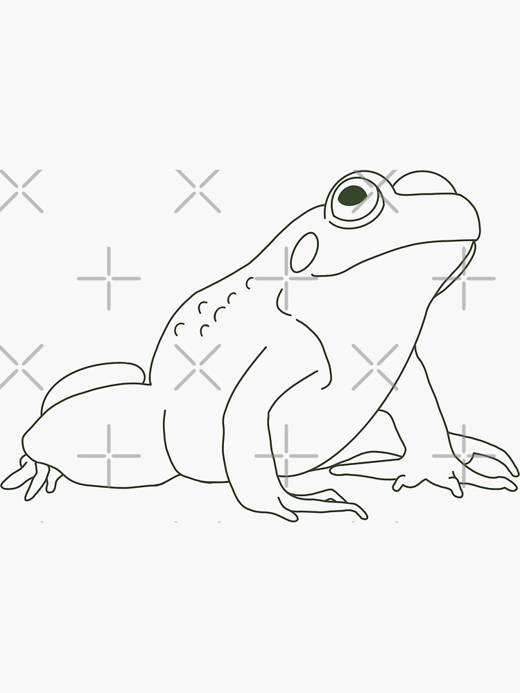 contour simple de grenouille