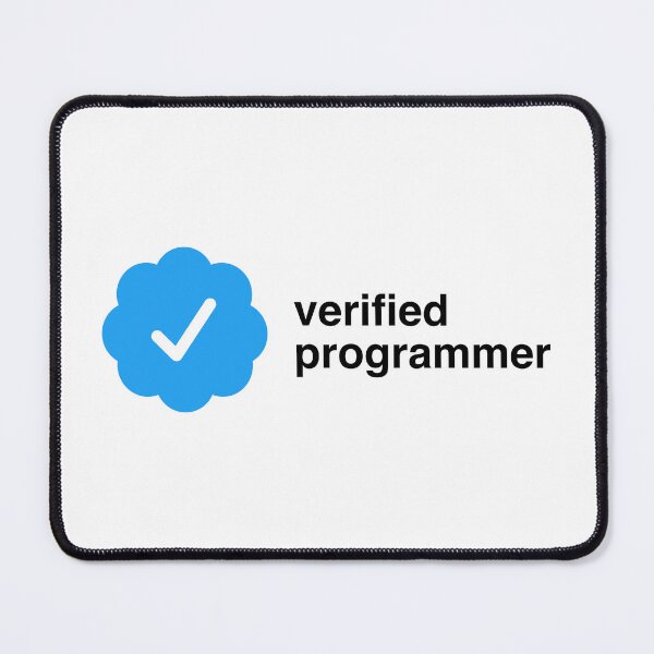 Item preview, Verified Programmer | certification checkmark designed and sold by CodingStore  ★★★★★.