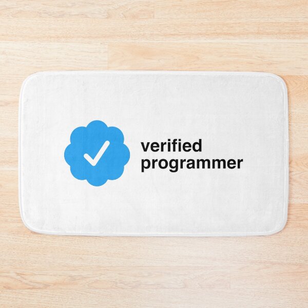 Item preview, Verified Programmer | certification checkmark designed and sold by CodingStore  ★★★★★.