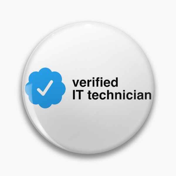 Item preview, Verified IT technician | certification checkmark designed and sold by CodingStore  ★★★★★.