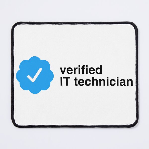 Item preview, Verified IT technician | certification checkmark designed and sold by CodingStore  ★★★★★.