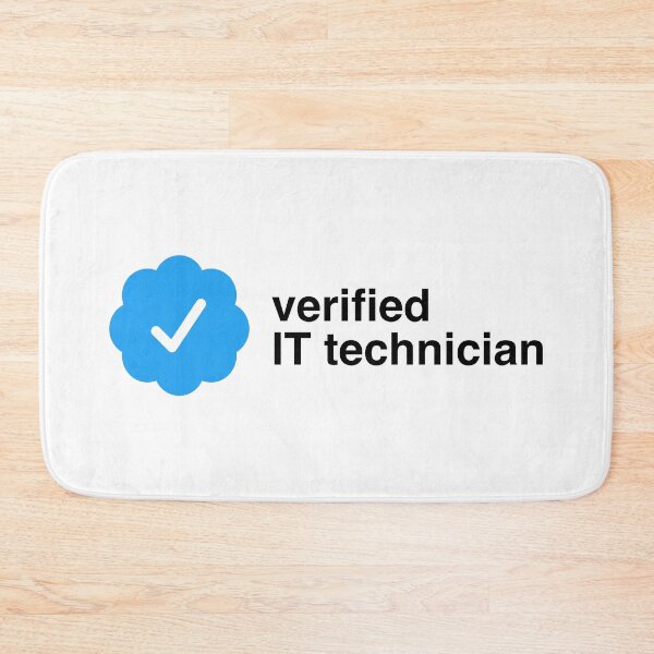 Item preview, Verified IT technician | certification checkmark designed and sold by CodingStore  ★★★★★.