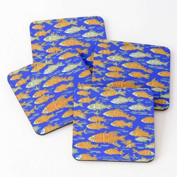 Item preview, striped fish patterns designed and sold by ArteEterno.