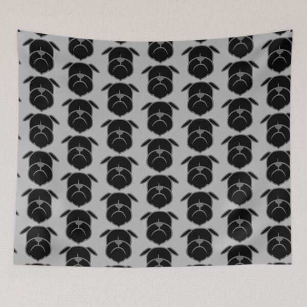 Item preview, Black Bruss - Brussels Griffon dog silhouette -  Griff dog face design - Brown Brussels Griffon designed and sold by smooshfaceutd.