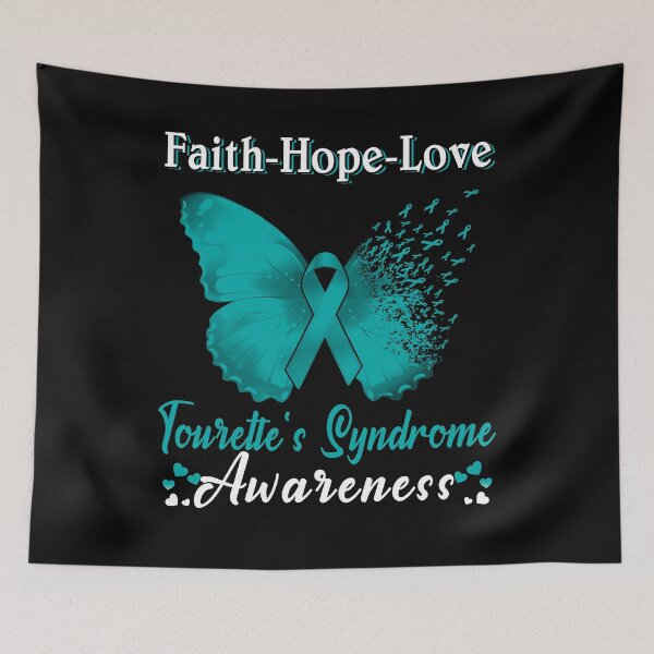 Item preview, Faith Hope Love Butterfly Tourette's Syndrome Awareness designed and sold by Gillosina.