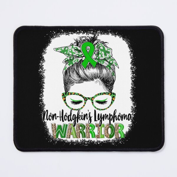 Item preview, Messy Bun Leopard Non-Hodgkin's Lymphoma Warrior designed and sold by rechardtee.