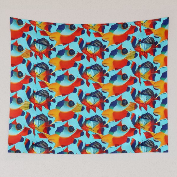 Item preview, fish patterns designed and sold by ArteEterno.