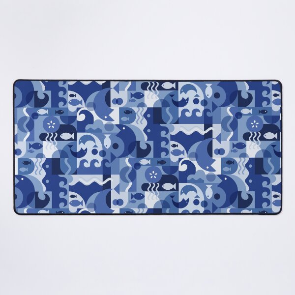 Item preview, Bauhaus Blue Fish designed and sold by creativinchi.