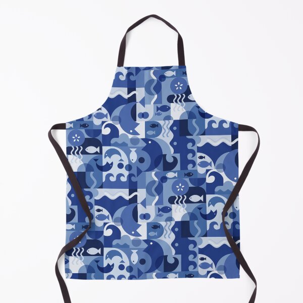 Item preview, Bauhaus Blue Fish designed and sold by creativinchi.