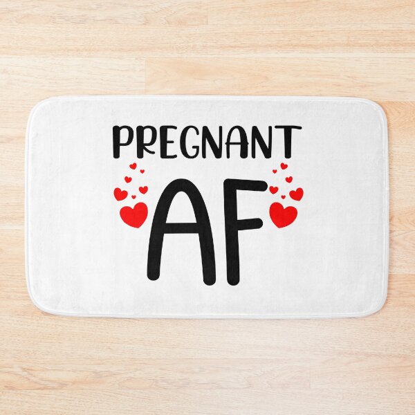 Item preview, Pregnant AF. Funny Pregnancy Design For Mama To Be. Black and Red designed and sold by That Cheeky Tee.