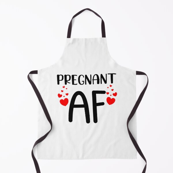 Item preview, Pregnant AF. Funny Pregnancy Design For Mama To Be. Black and Red designed and sold by That Cheeky Tee.