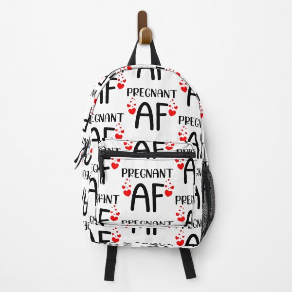 Item preview, Pregnant AF. Funny Pregnancy Design For Mama To Be. Black and Red designed and sold by That Cheeky Tee.
