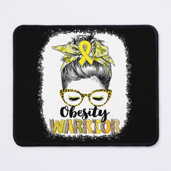 Item preview, Messy Bun Leopard Obesity Warrior designed and sold by rechardtee.