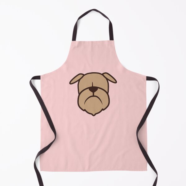 Item preview, Tan Brussels Griffon dog silhouette - Griff dog face design - Brown Brussels Griffon designed and sold by smooshfaceutd.