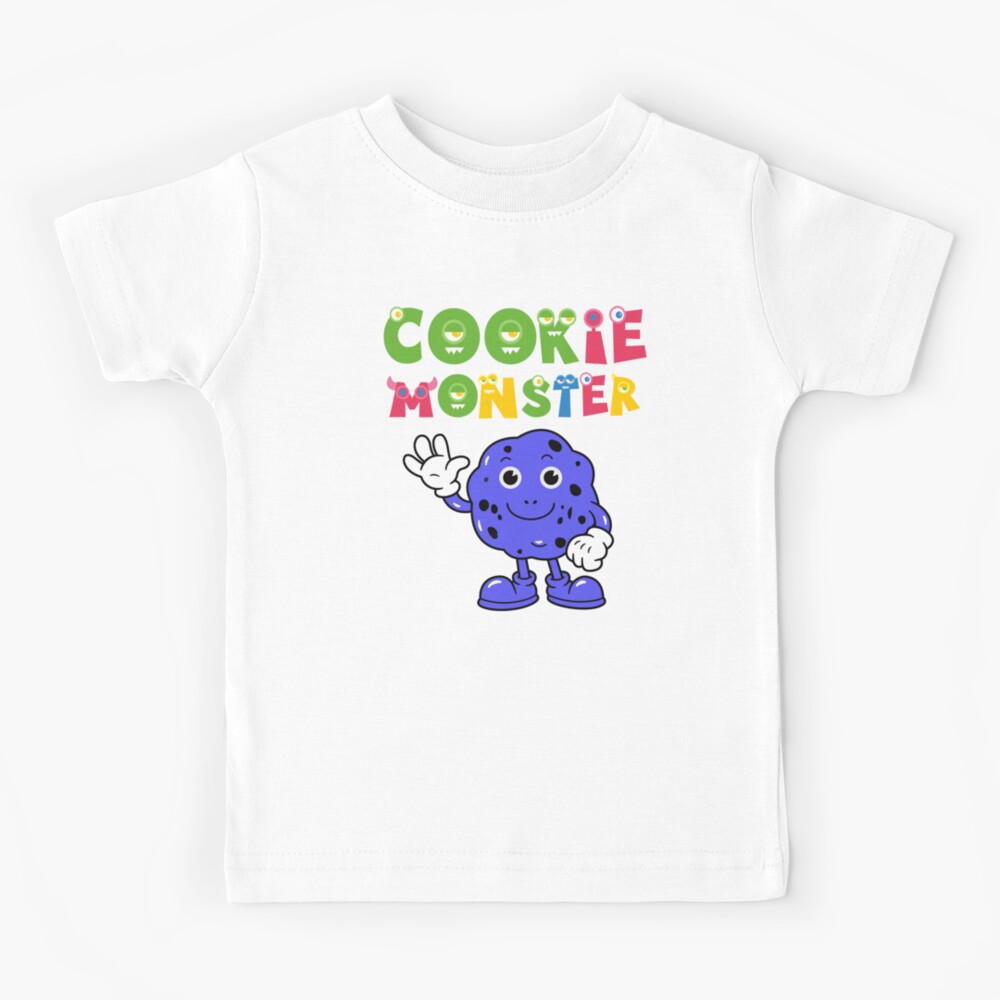 SESAME STREET Cookie Monster Munchies Unisex Tee - BLACK