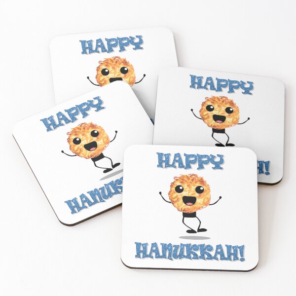 Item preview, Glittery Happy Hanukkah! With Latke Person designed and sold by JoBella-Designs.