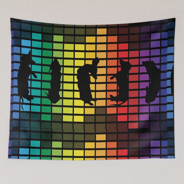 Artikelvorschau, Regenbogen-Dackel entworfen und verkauft von PreferedDesign.