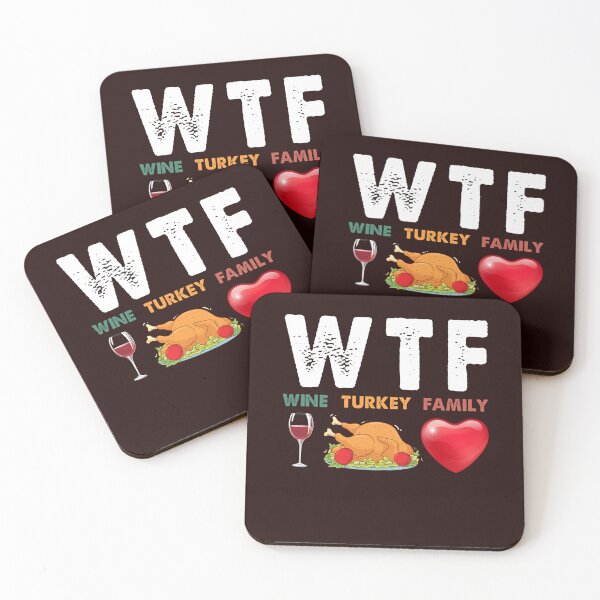 Item preview, Wtf Wine Turkey Family Funny Thanksgiving Day designed and sold by Best Selling ⭐⭐⭐⭐⭐(9.0).