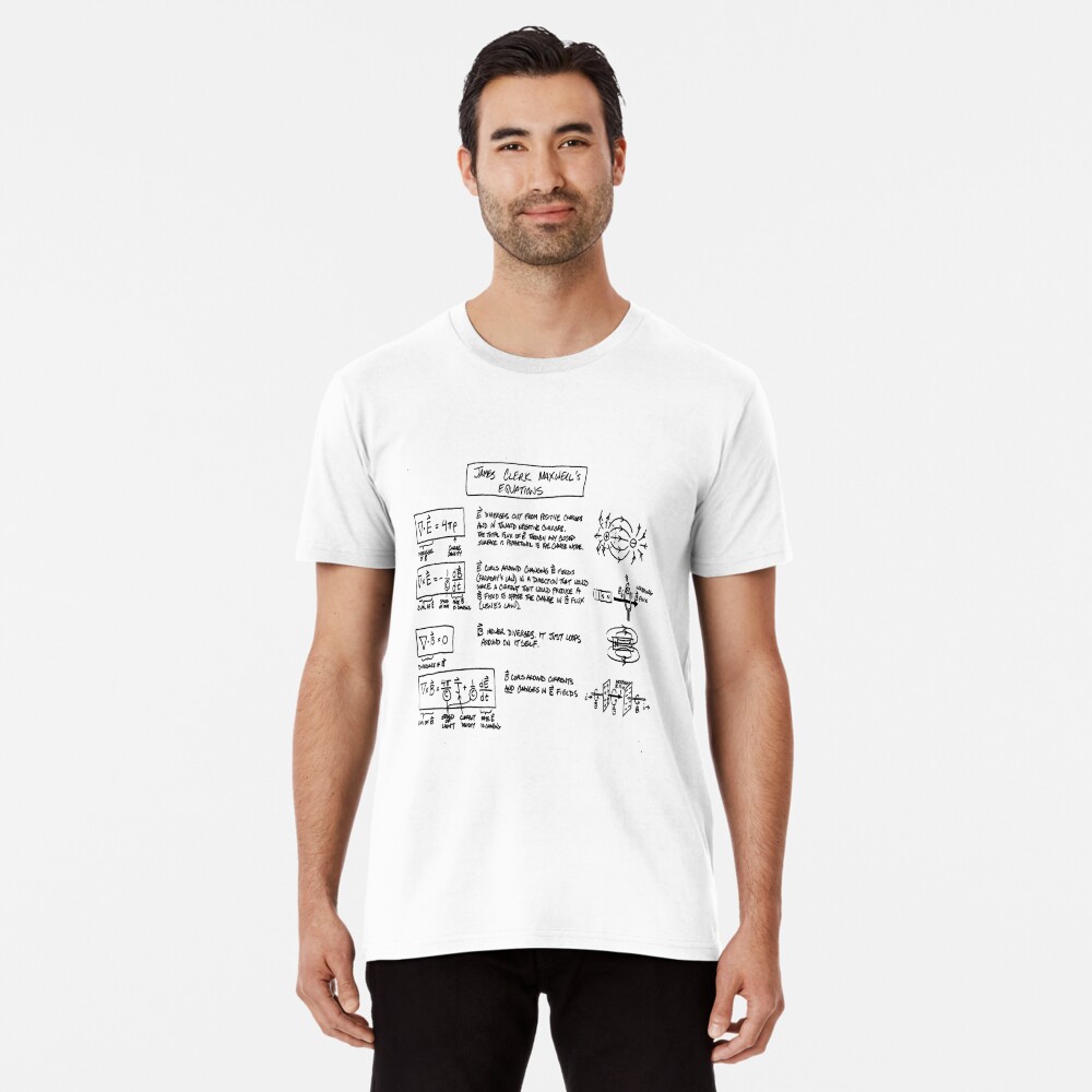 maxwell equations t shirt