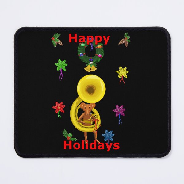 Item preview, Holiday Sousaphone Mouse designed and sold by VerdeDoodleDuck.