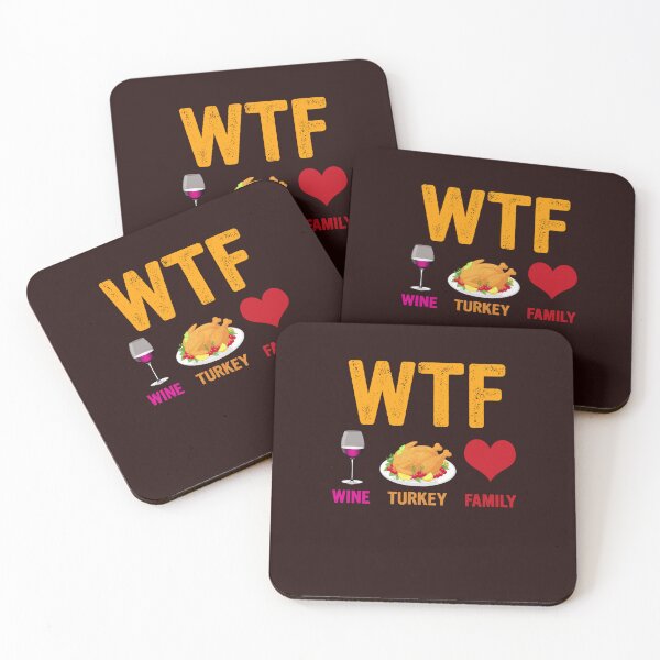 Item preview, Wtf Wine Turkey Family Funny Thanksgiving Day designed and sold by Best Selling ⭐⭐⭐⭐⭐(9.0).