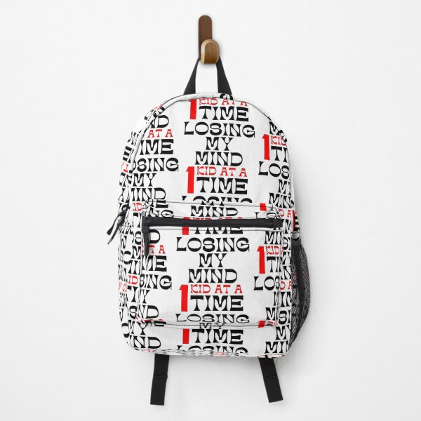 Item preview, Losing My Mind One Kid At A Time. Funny Mom Saying. Black and Red designed and sold by That Cheeky Tee.